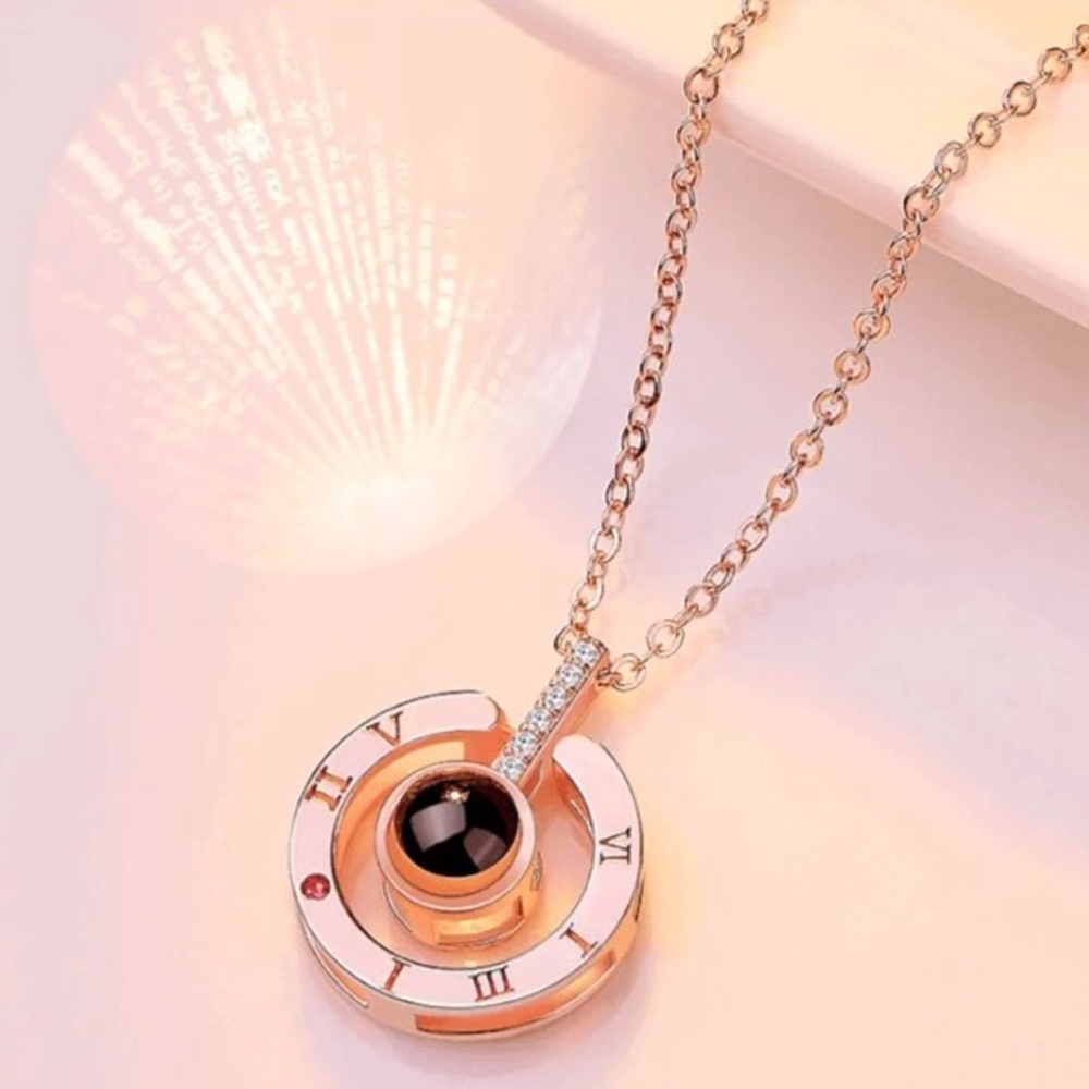 I Love You Projection Necklace